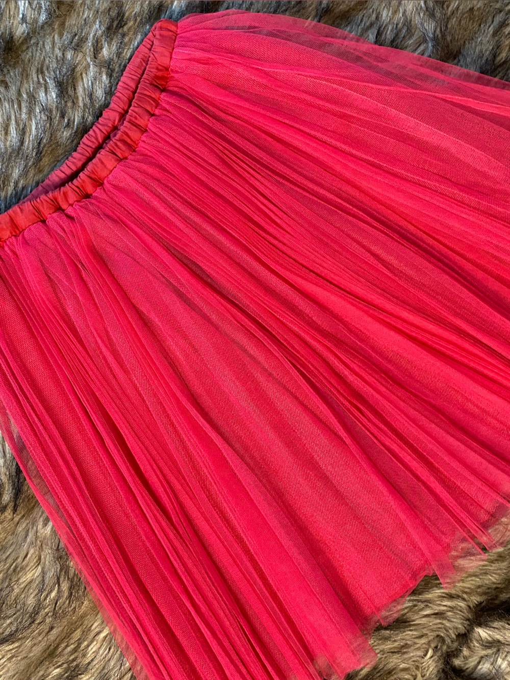 Jacadi Pink Pleated Tulle Skirt